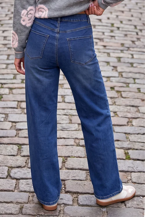 Roman Denim Wide Leg Stretch Jean - 10 Image 3