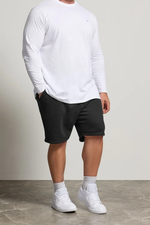 BadRhino Black Skull Printed Jogger Shorts - 5-6XL Image 3