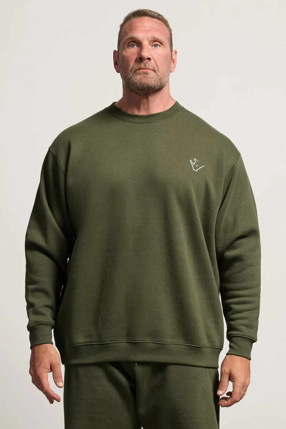 BadRhino Olive Green Logo Sweatshirt - 2XL Image 1