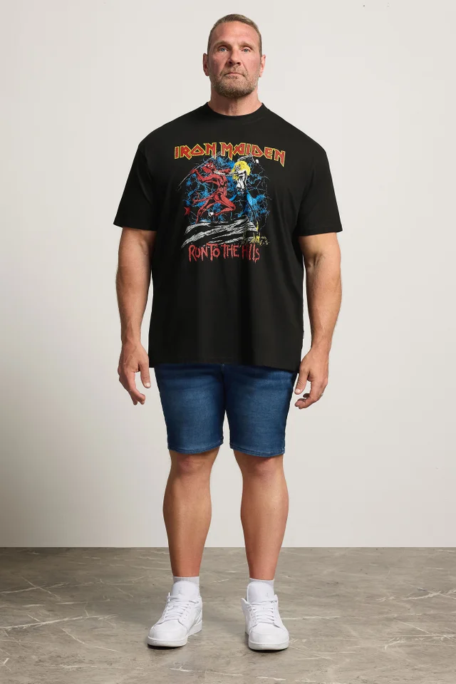 BadRhino Black Iron Maiden Graphic Short Sleeve T-Shirt