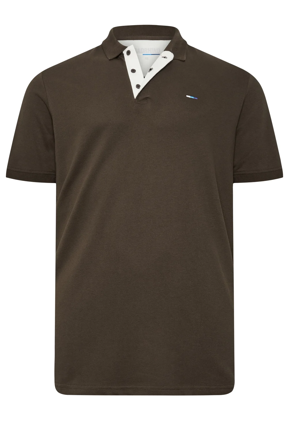 BadRhino Contrast Brown Short Sleeve Polo Shirt - 2XL Image 5