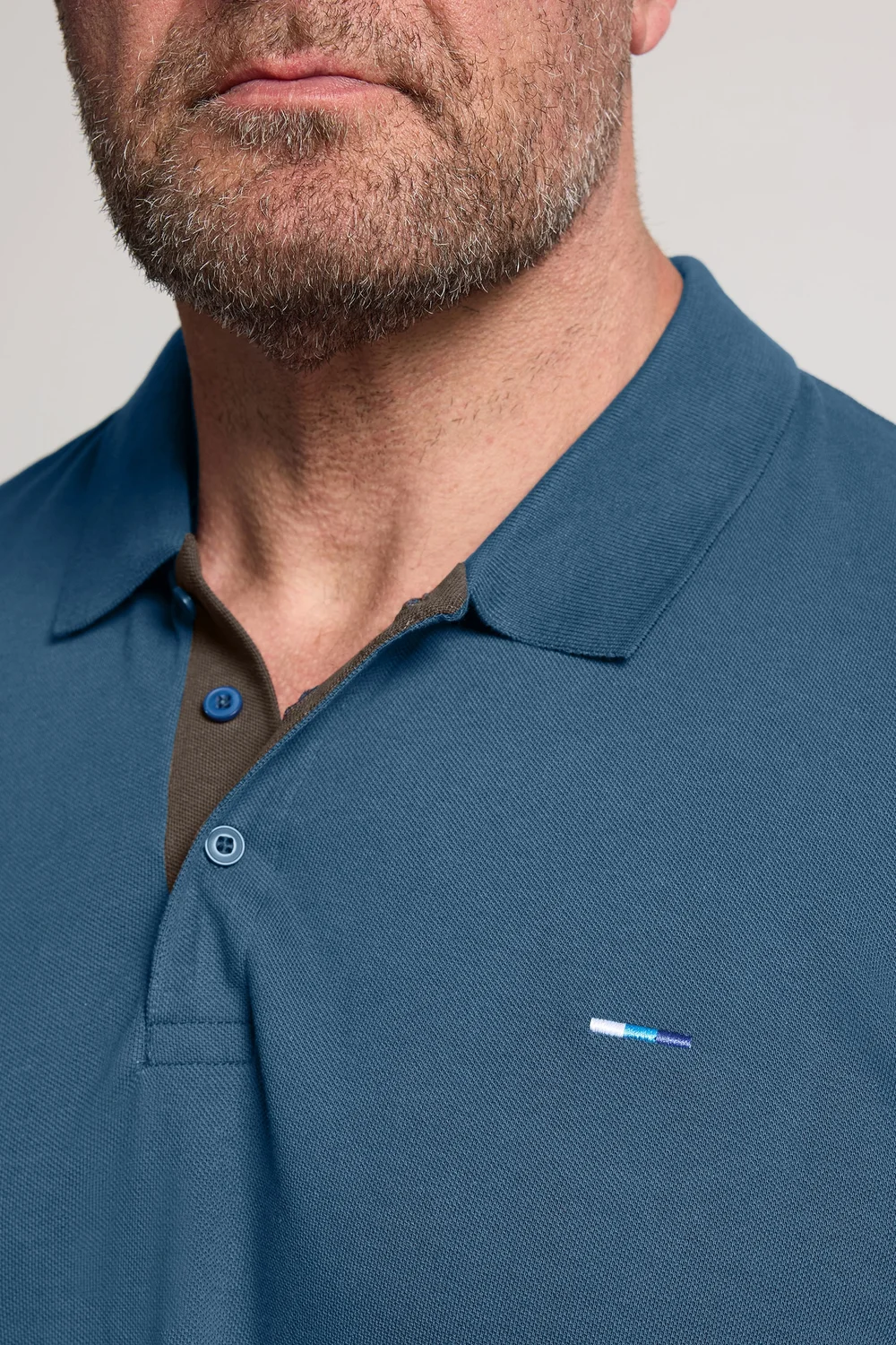 BadRhino Teal Blue Short Sleeve Polo Shirt - XL Image 4