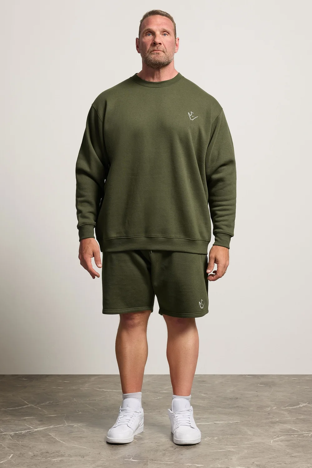 BadRhino Olive Green Logo Shorts - XL Image 2