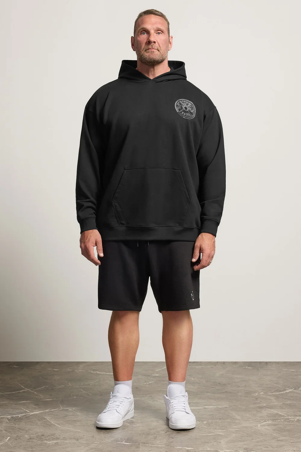 BadRhino Black Weightplate Hoodie - L Image 2