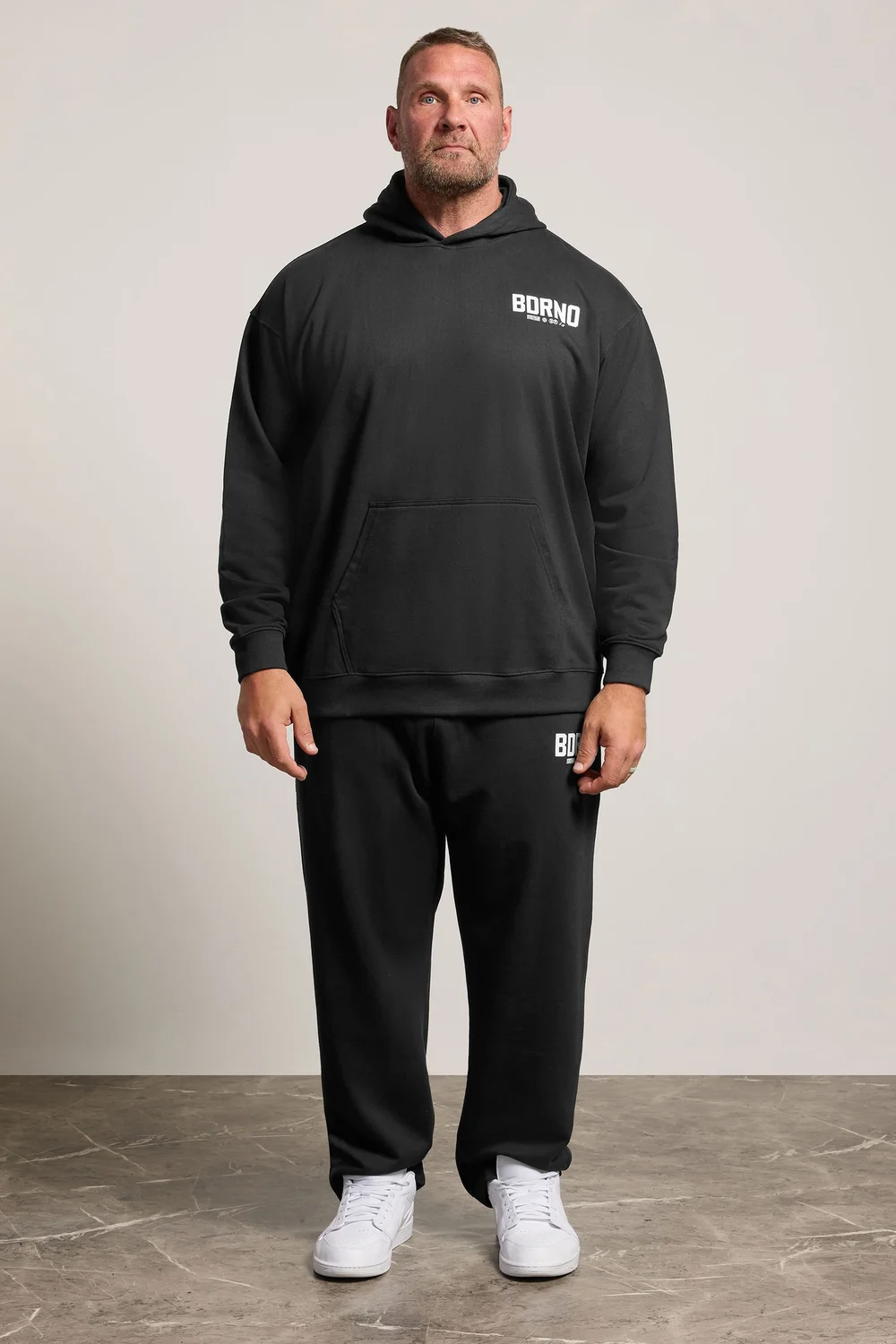 BadRhino Black Open Hem Logo Joggers - XL Image 2