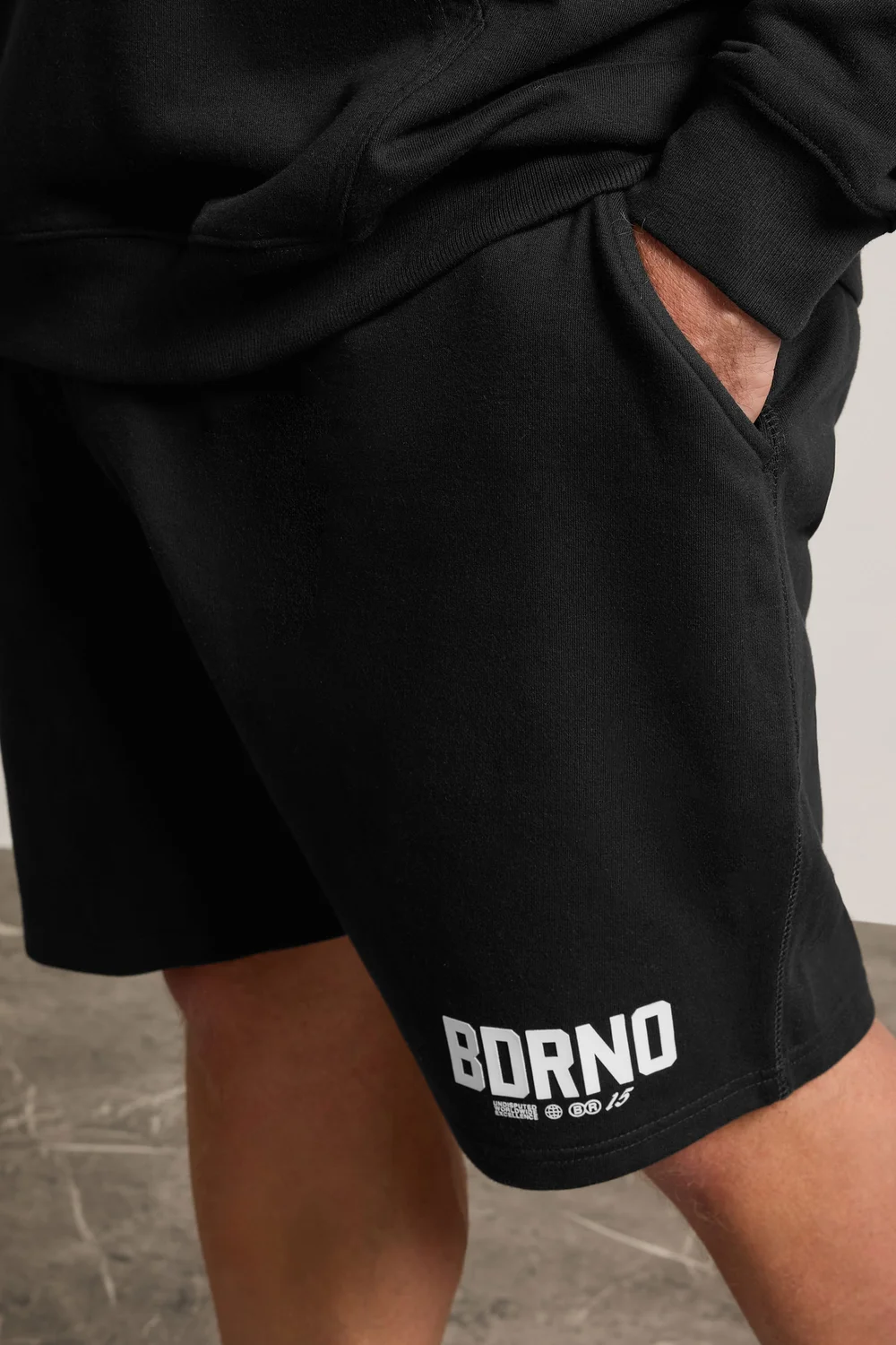 BadRhino Premium Black Logo Jogger Shorts - 5-6XL Image 4