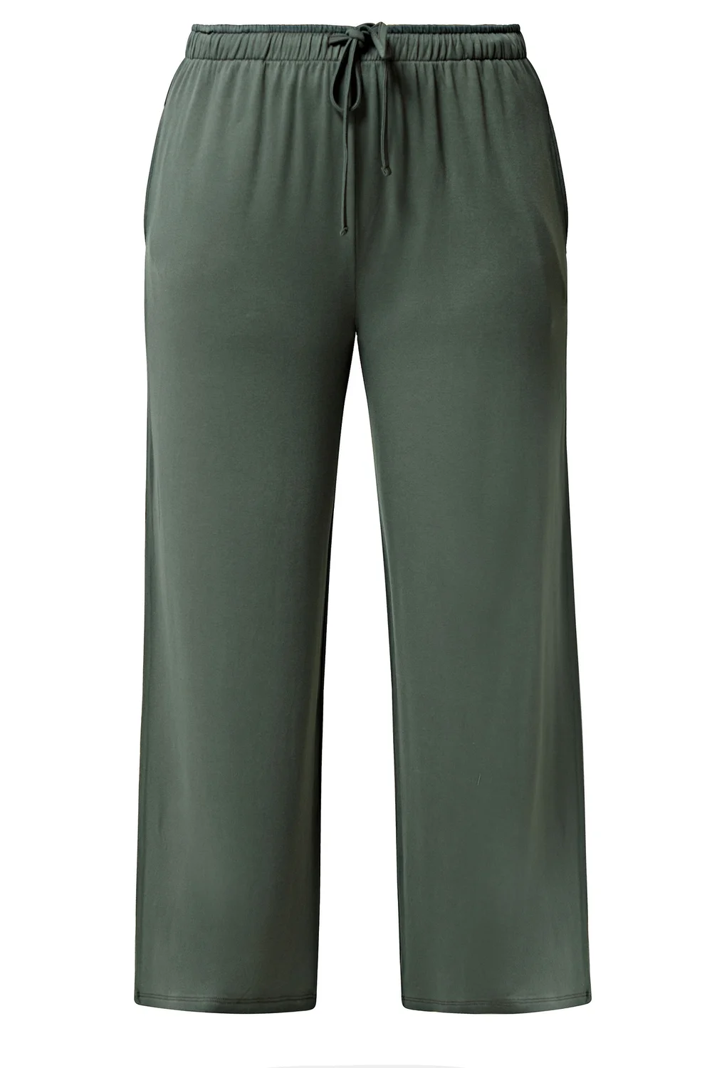 Yours Curve Green Soft Touch Wide Leg Joggers - 26-28/L30 Image 3