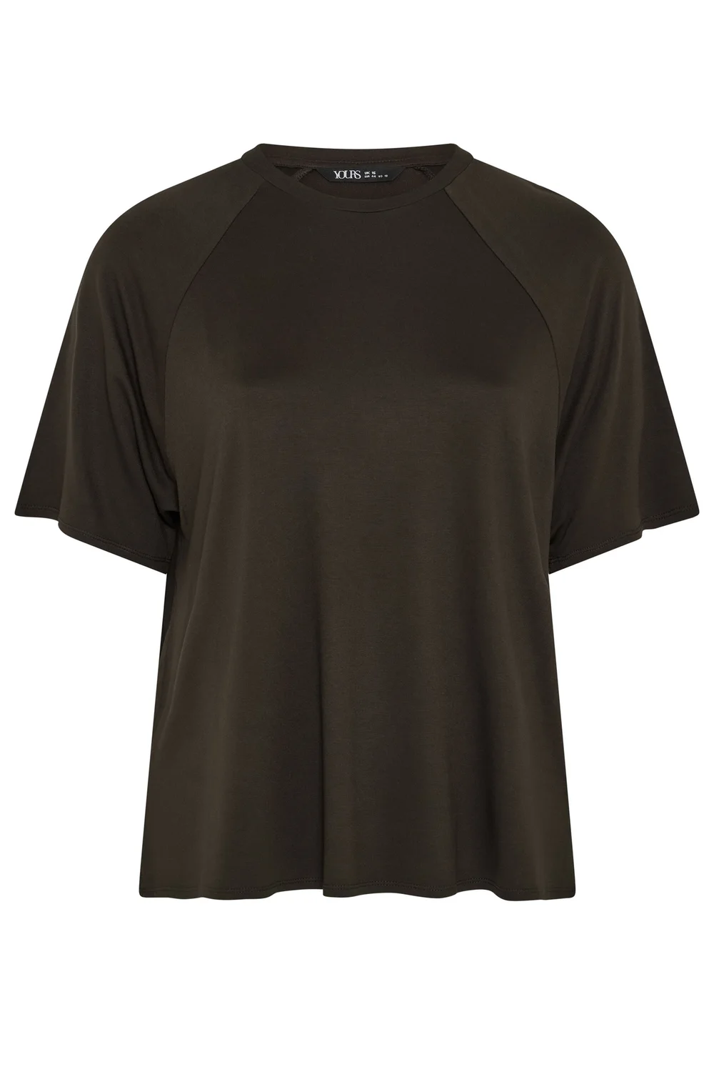 Yours Curve Brown Soft Touch Raglan T-Shirt - 20 Image 5