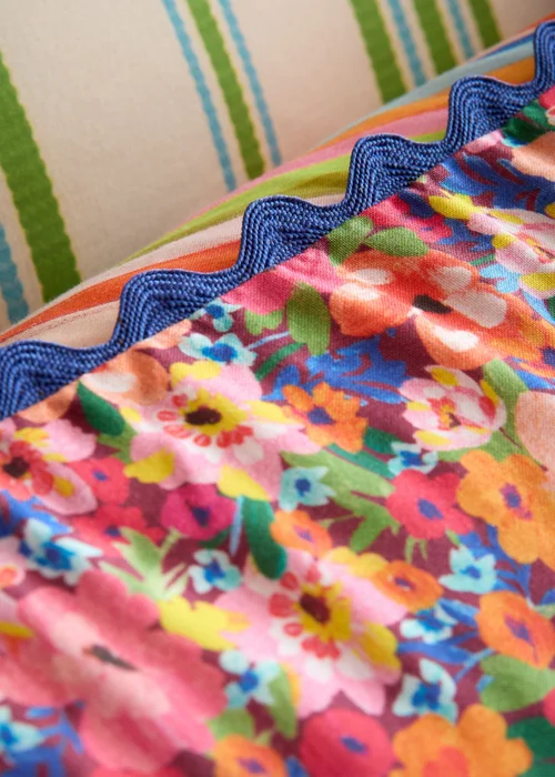 Sophie Robinson Darling Ditsy 100% Cotton Reversible Standard Pillow Case Bright - One Size Image 2