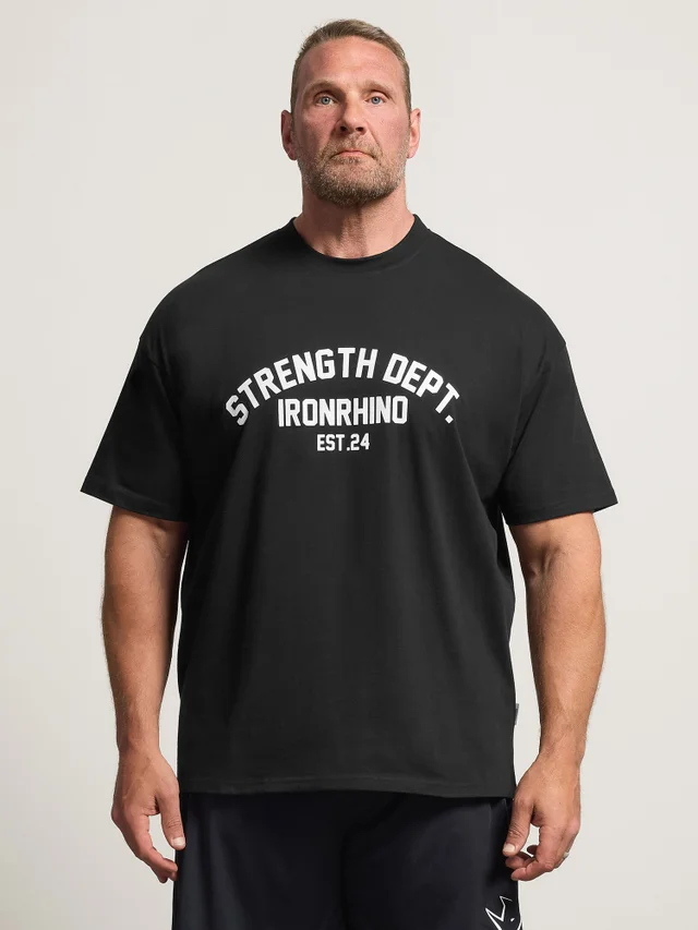 IronRhino Black Strength Dept T-Shirt