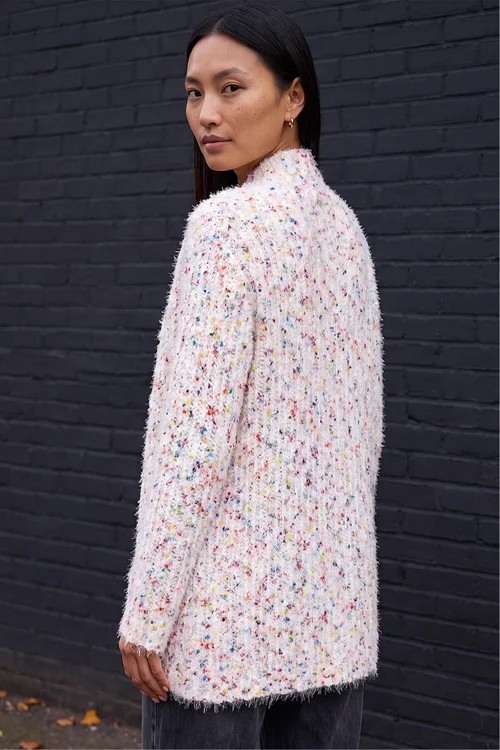 Roman Ivory Nep Long Line Cardigan - 18 Image 4