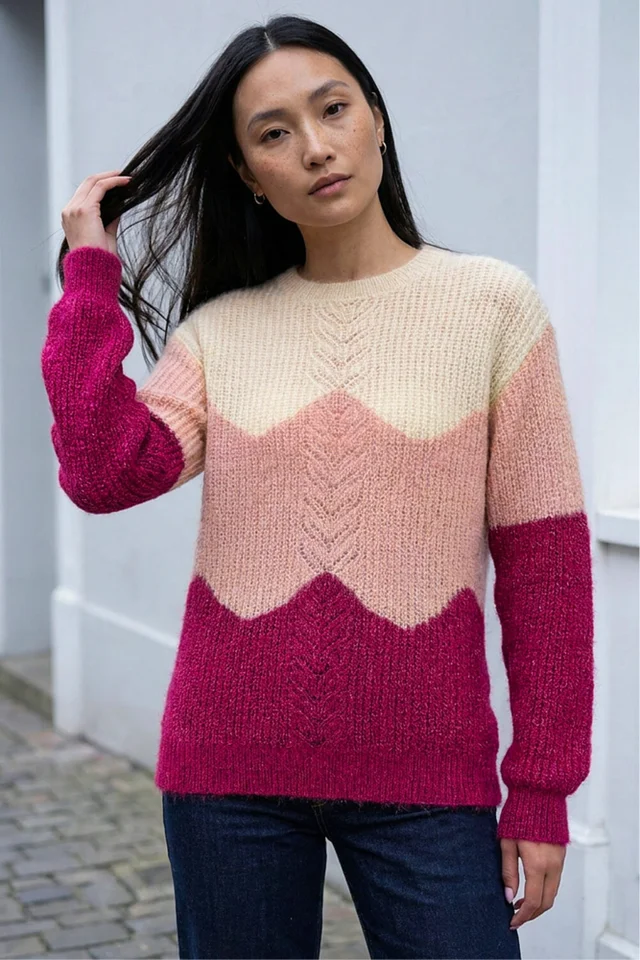 Roman Pink Fluffy Sparkle Knit Jumper