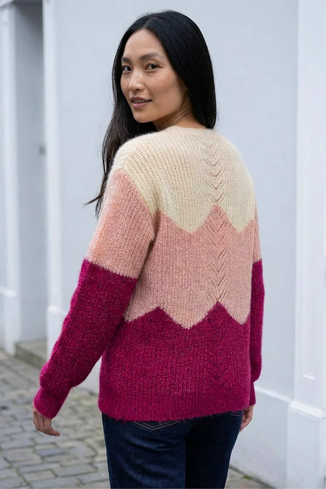 Roman Pink Fluffy Sparkle Knit Jumper