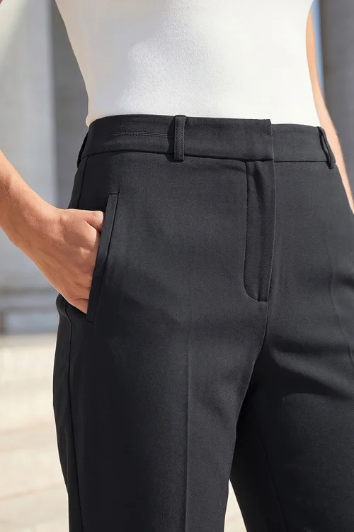 Roman Charcoal Long Straight Leg Stretch Trouser - 16 Image 4
