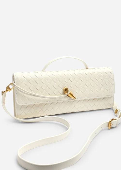 Where's That From Petal Cream Envelope Style Print Clutch Bag - One Size Image 5