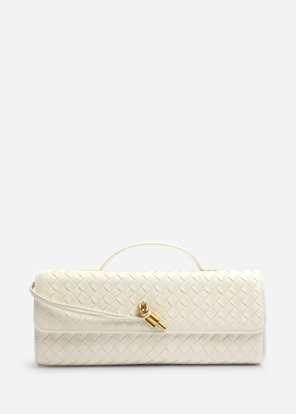 Where's That From Petal Cream Envelope Style Print Clutch Bag - One Size Image 1