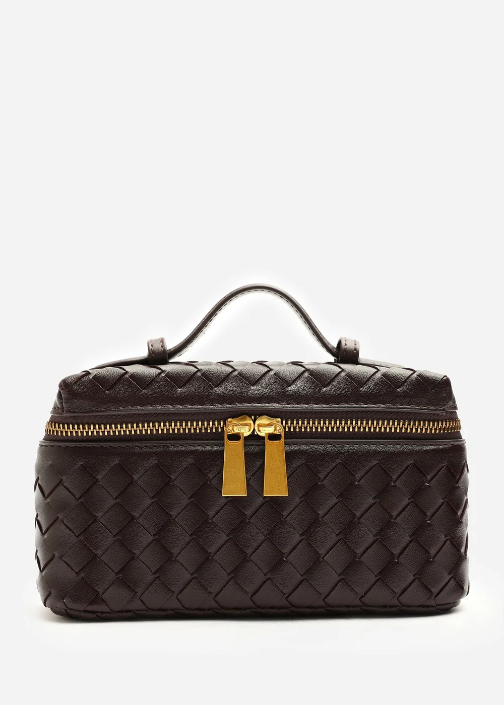 Where's That From Falyse Brown Woven Box Grab Bag - One Size Image 5