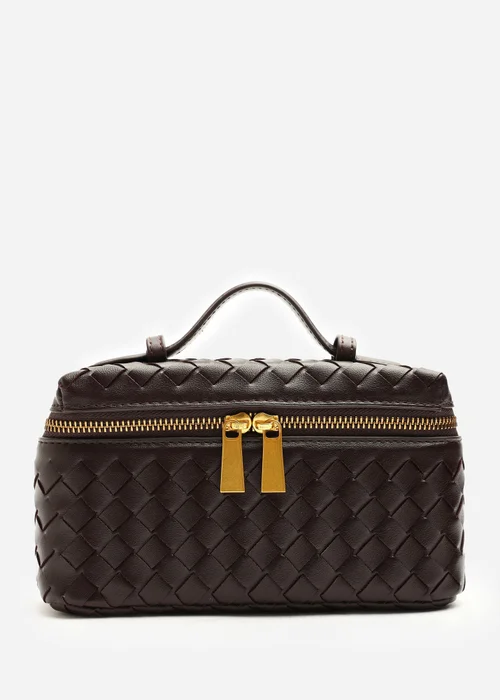 Where's That From Falyse Brown Woven Box Grab Bag - One Size Image 5