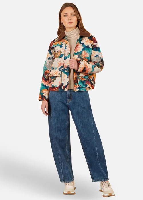 Yumi Multi Floral Woven Bomber Jacket - 12 Image 2