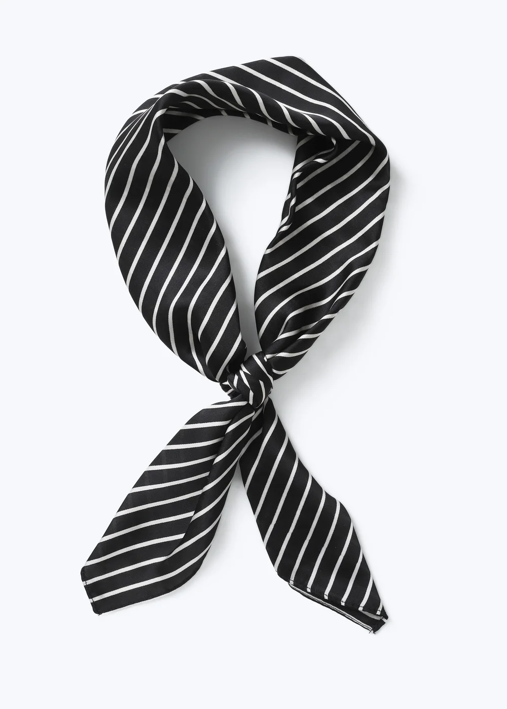 Muse Black and White Stripe Scarf - One Size Image 1