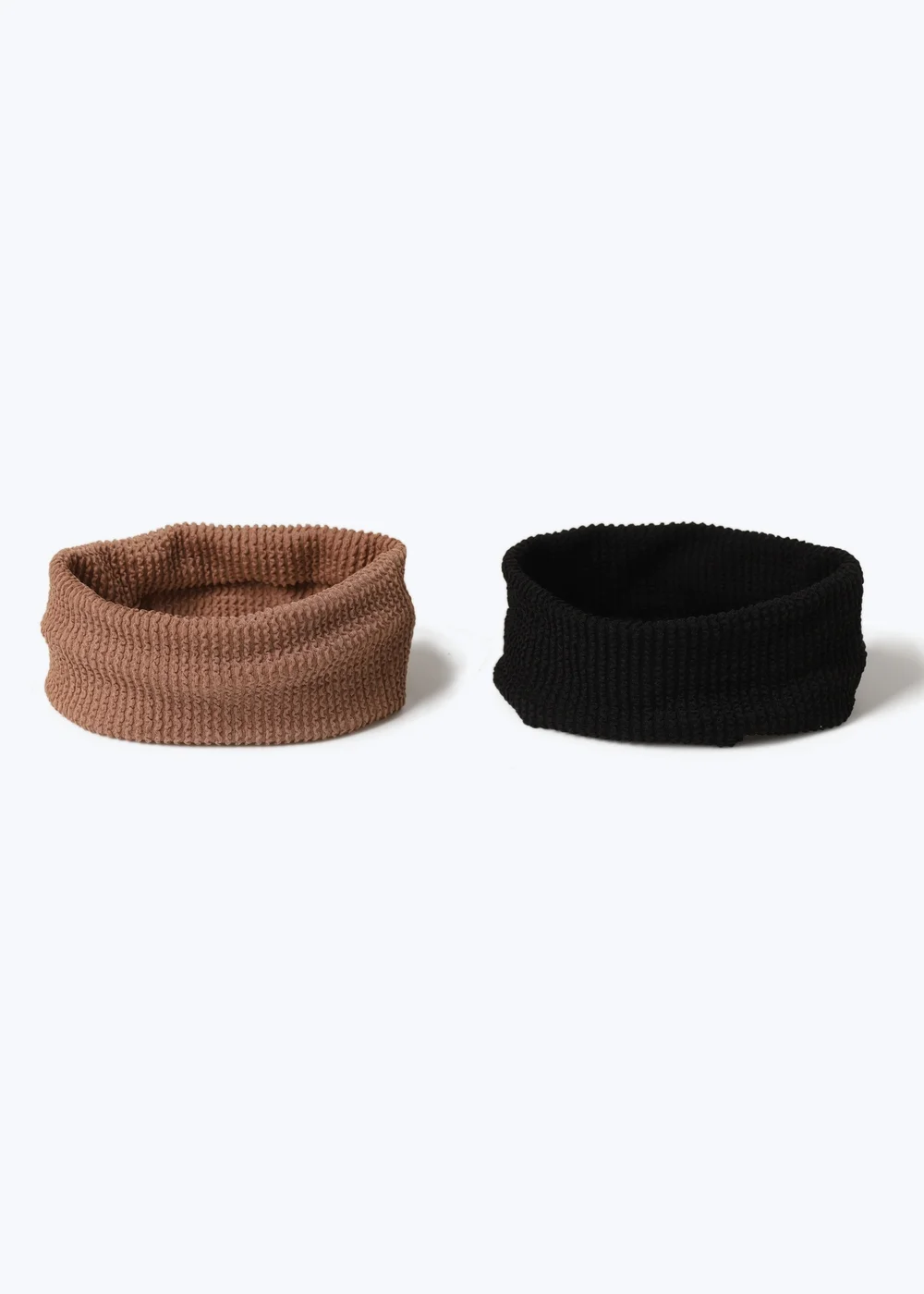 Muse 2 Pack Black & Brown Headbands - One Size Image 2