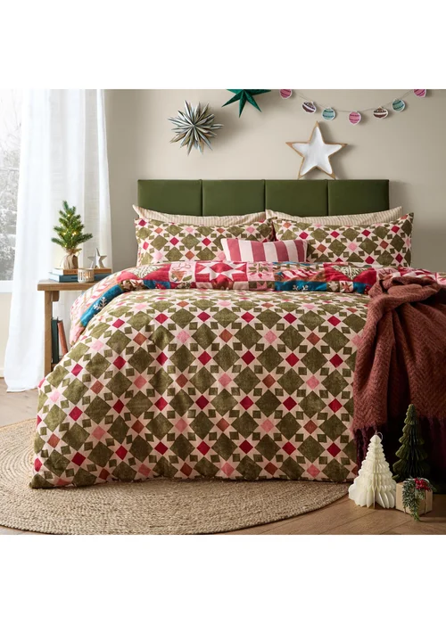 Furn Fika Double Reversible Festive Duvet Sets Multi - Single Image 2