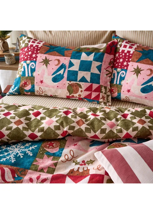 Furn Fika Double Reversible Festive Duvet Sets Multi - Single Image 3