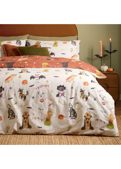 Furn Howl-O-Ween King Reversible Duvet Sets Multi - Single Image 4