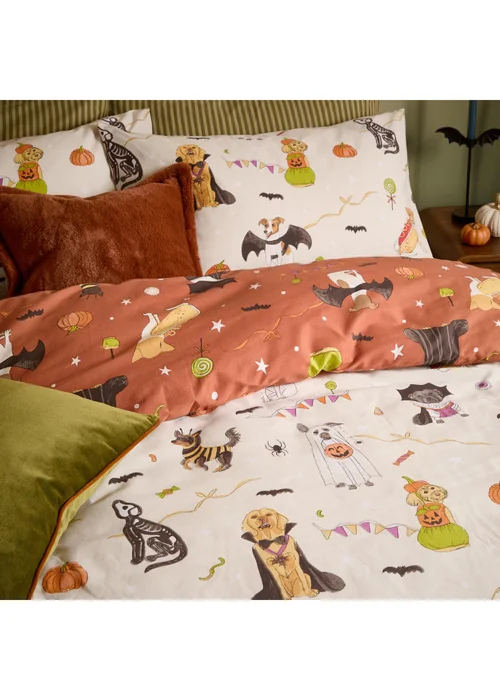 Furn Howl-O-Ween King Reversible Duvet Sets Multi - Single Image 3