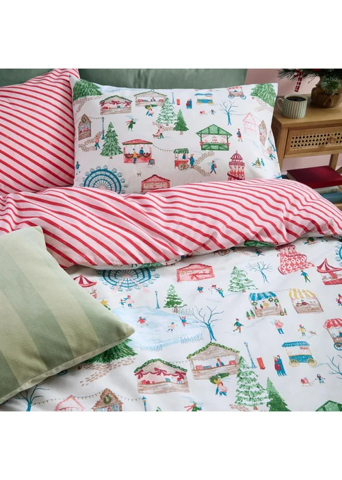 Furn Winter Wonderland King Reversible Christmas Duvet Sets Multi - Single Image 3