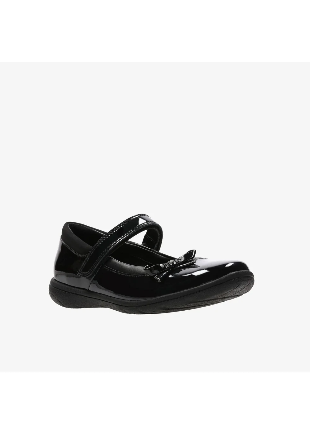 Clarks School Venture Star Black Patent Narrow - 1 Image 3