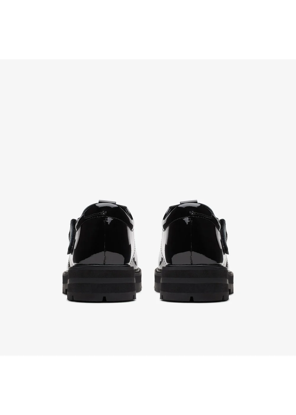 Clarks School Prague Brill Youth Black Patent Wide - 5 Image 5