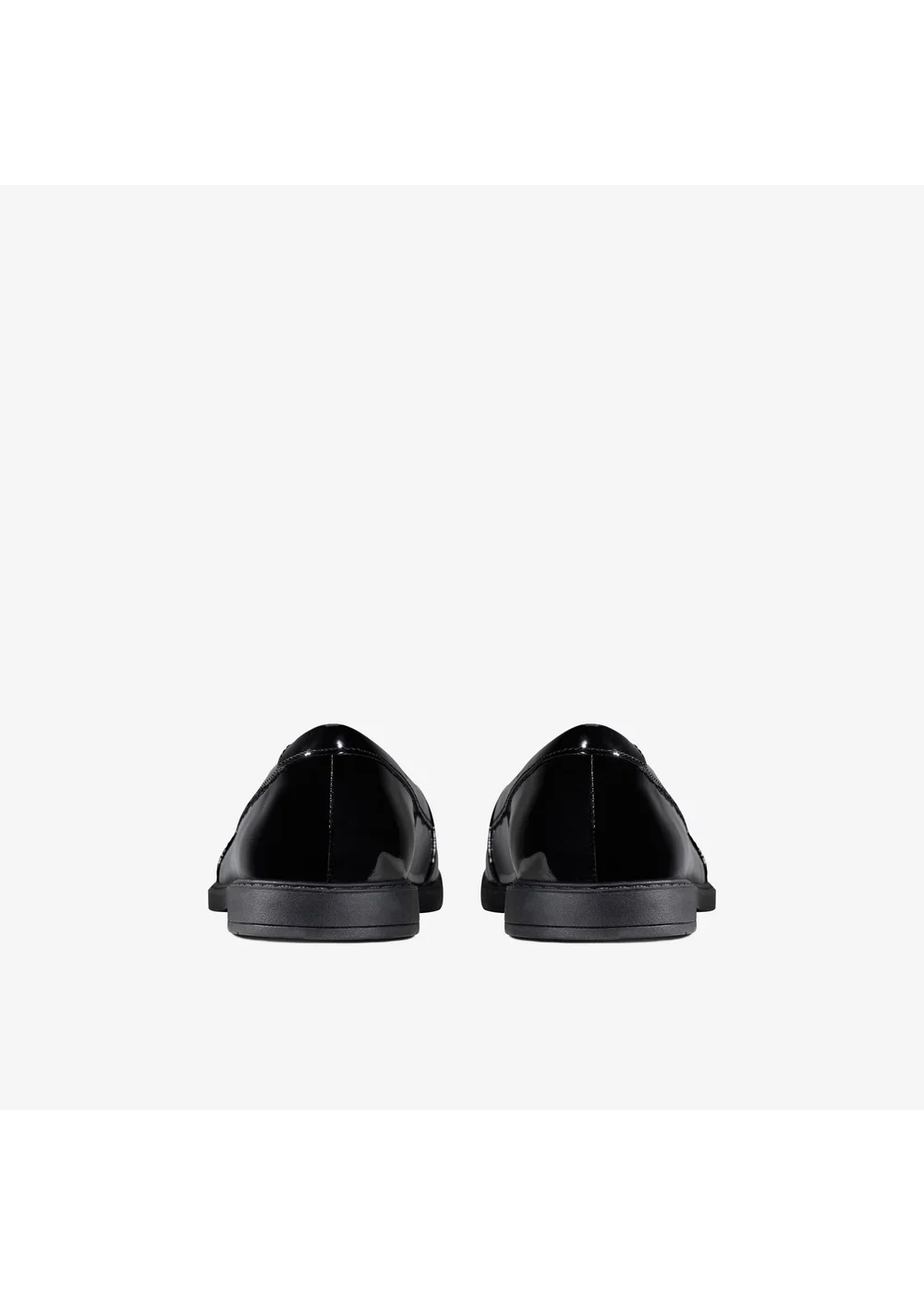 Clarks School Girls Black Scala Bright Kid Patent Wide - 2.5 Image 5