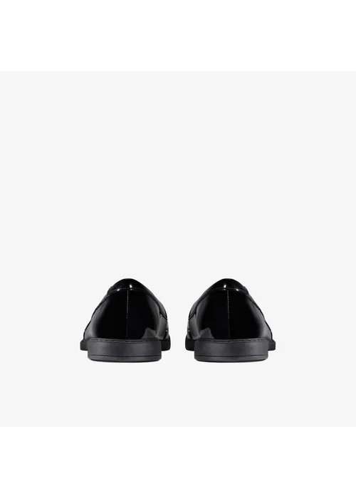 Clarks School Girls Black Scala Bright Kid Patent Wide - 2.5 Image 5