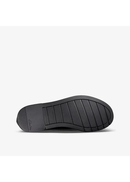 Clarks School Girls Black Scala Bright Kid Patent Wide - 2.5 Image 3