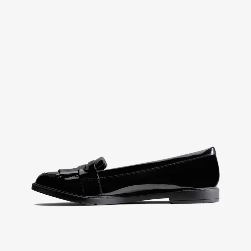 Clarks School Scala Bright Kid Black Patent Standard - 2 Image 2
