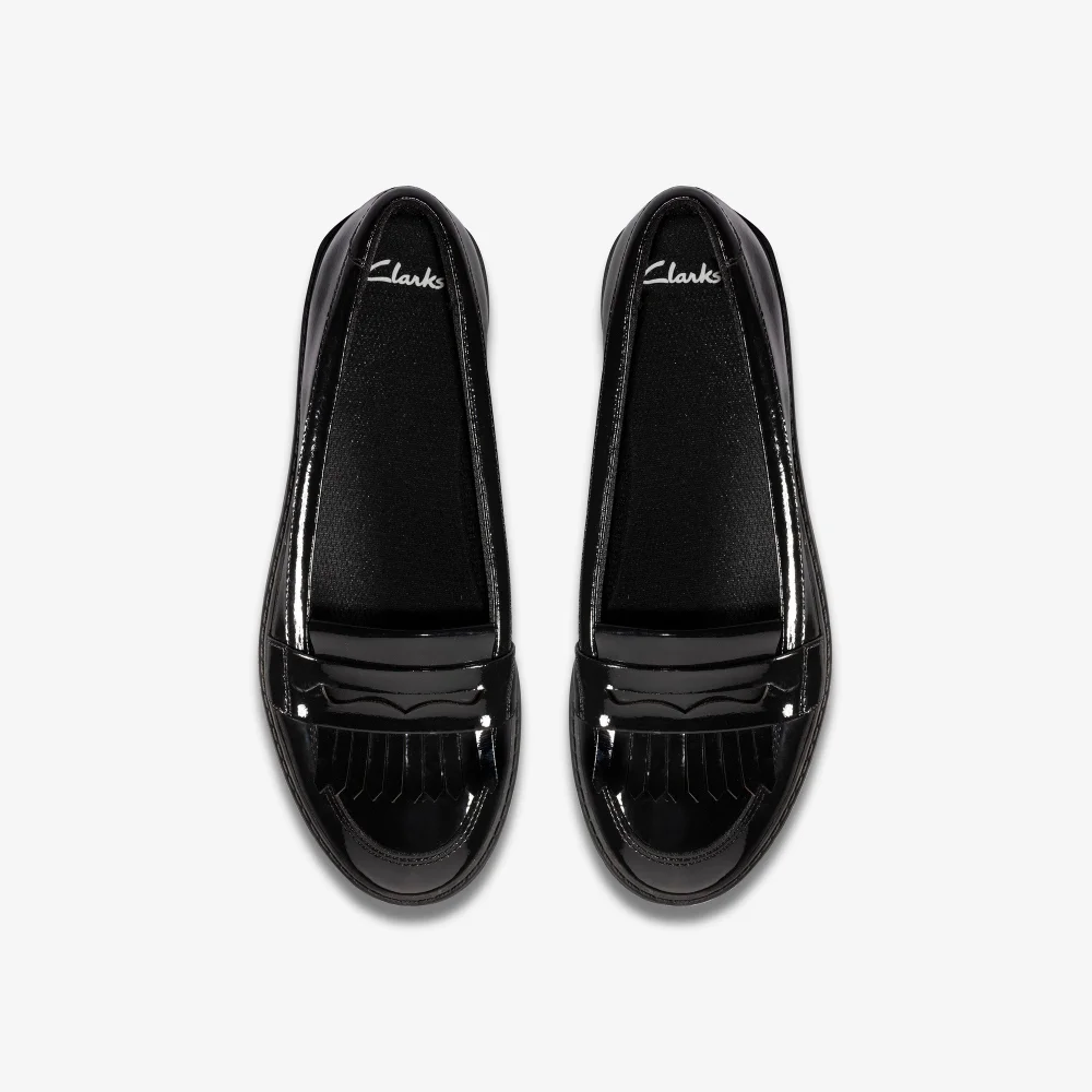 Clarks School Scala Bright Kid Black Patent Standard - 2 Image 6