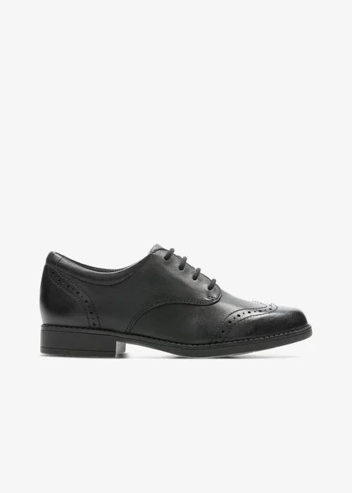 Clarks School Sami Walk K Black Leather Standard - 11 Infants Image 1