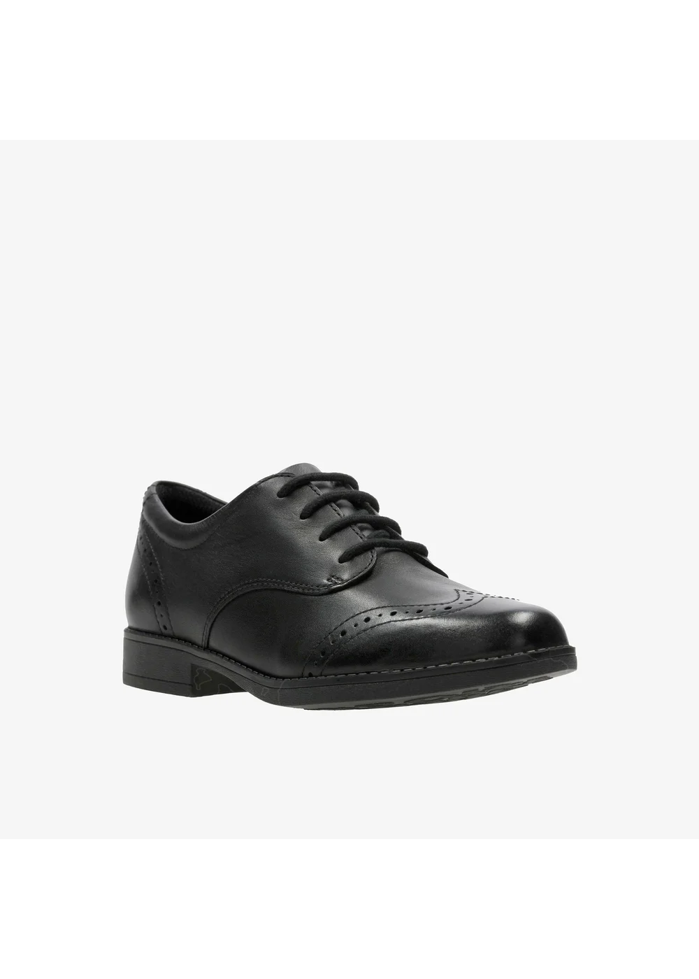 Clarks School Sami Walk K Black Leather Standard - 11 Infants Image 3
