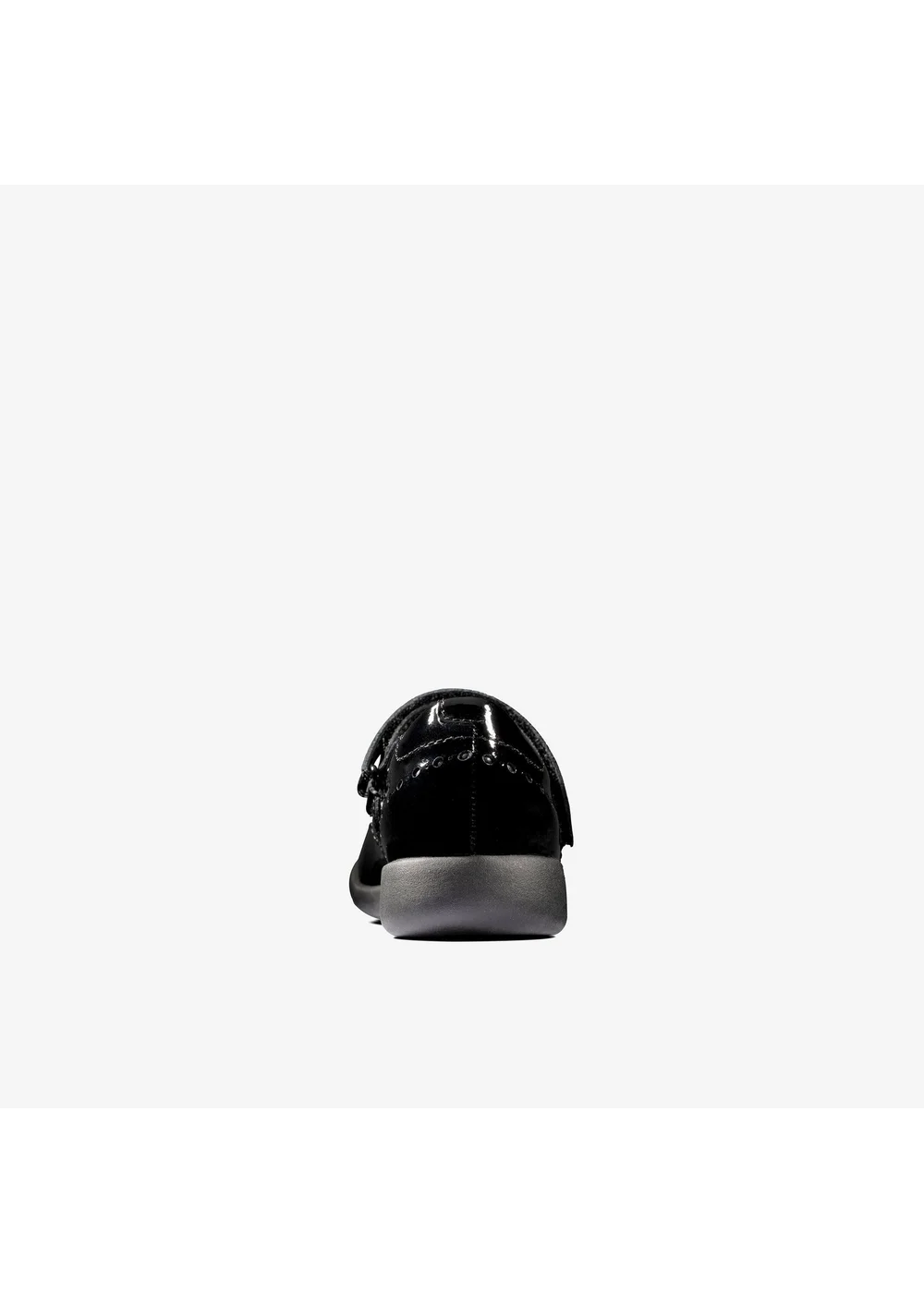 Clarks School Etch Craft Toddler Black Patent Standard - 9 Infants Image 5