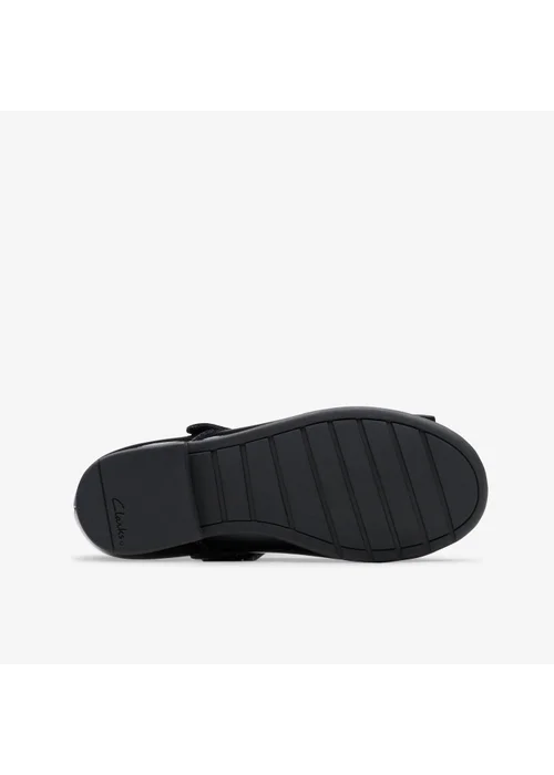 Clarks School Scala Tap Kid Black Patent Narrow - 10.5 Infants Image 3
