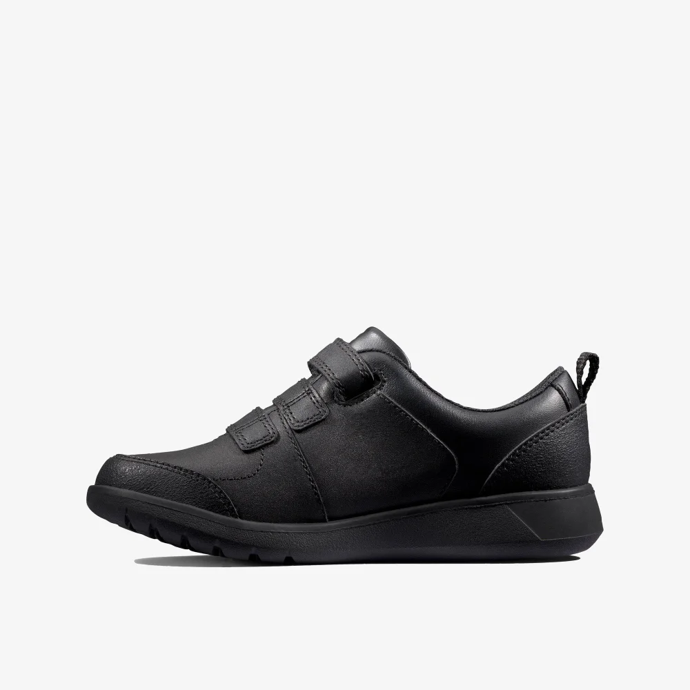 Clarks School Scape Sky Kid Black Leather Standard - 1 Image 2