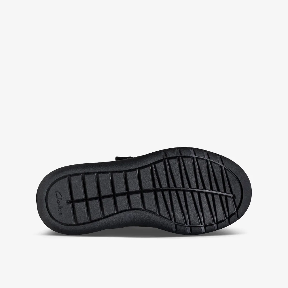 Clarks School Scape Sky Kid Black Leather Standard - 1 Image 3