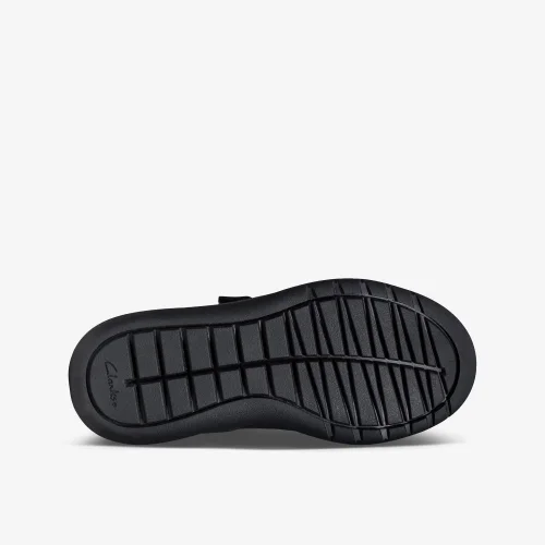 Clarks School Scape Sky Kid Black Leather Standard - 1 Image 3