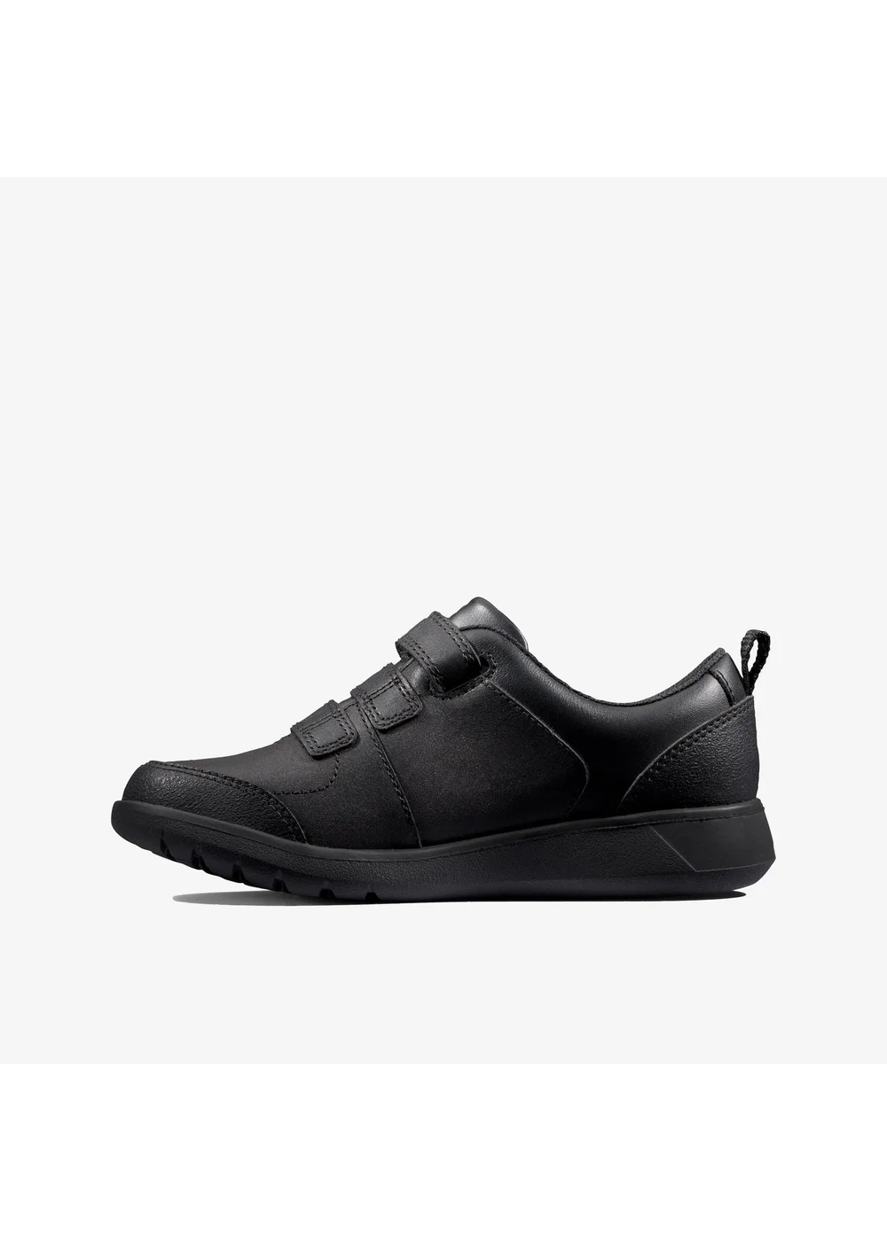 Clarks School Boys Black Scape Sky Kid Leather Extra Wide - 2 Image 2