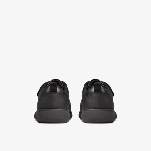 Clarks School Scape Flare Kid Black Leather Narrow - 11 Infants Image 5