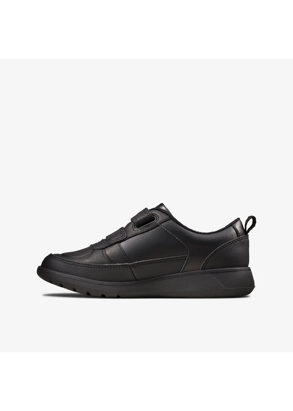 Clarks School Boys Black Scape Flare Kid Leather Narrow - 11 Infants Image 2