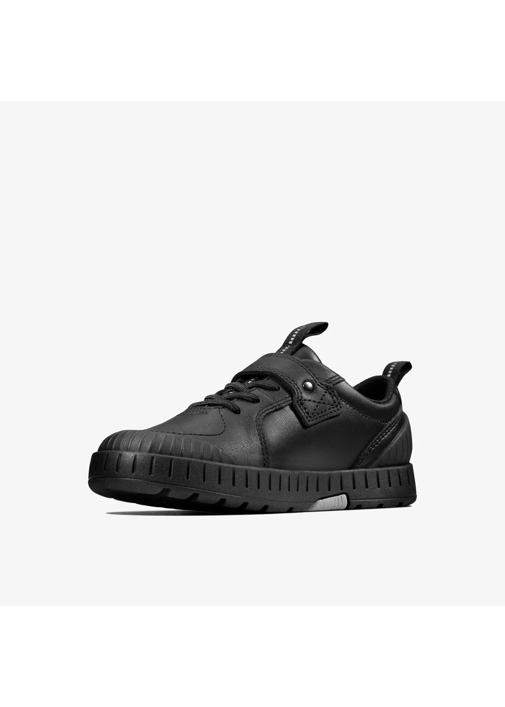 Clarks School Apollo Step Kid Black Leather Wide - 2 Image 4
