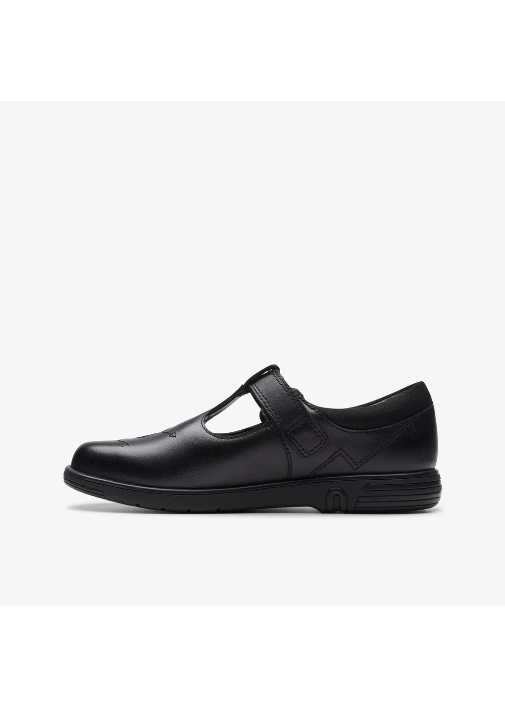 Clarks School Girls Black Jazzy Tap Kid Leather Standard - 7 Infants Image 4