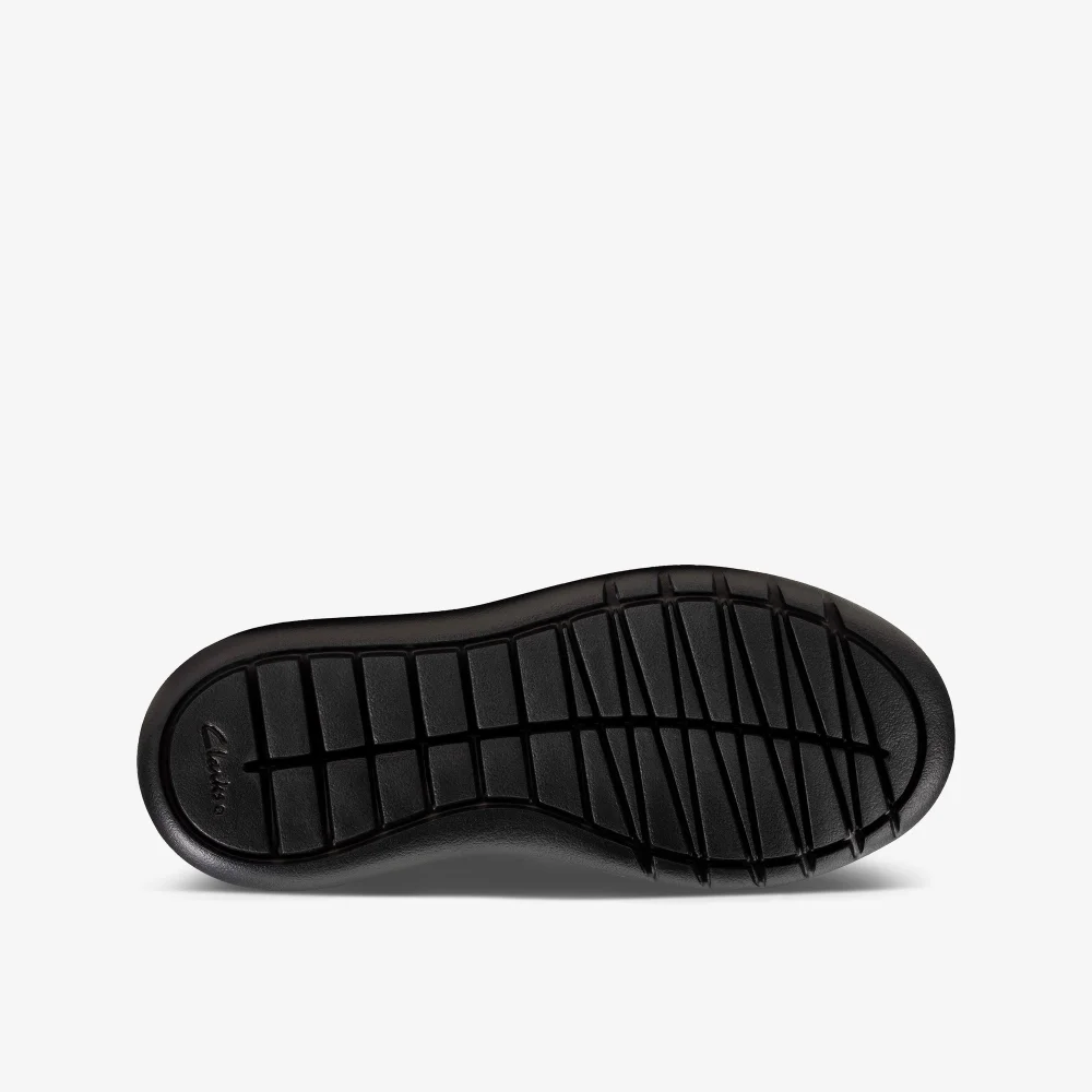 Clarks School Scape Flare Kid Black Leather Wide - 12 Infants Image 3